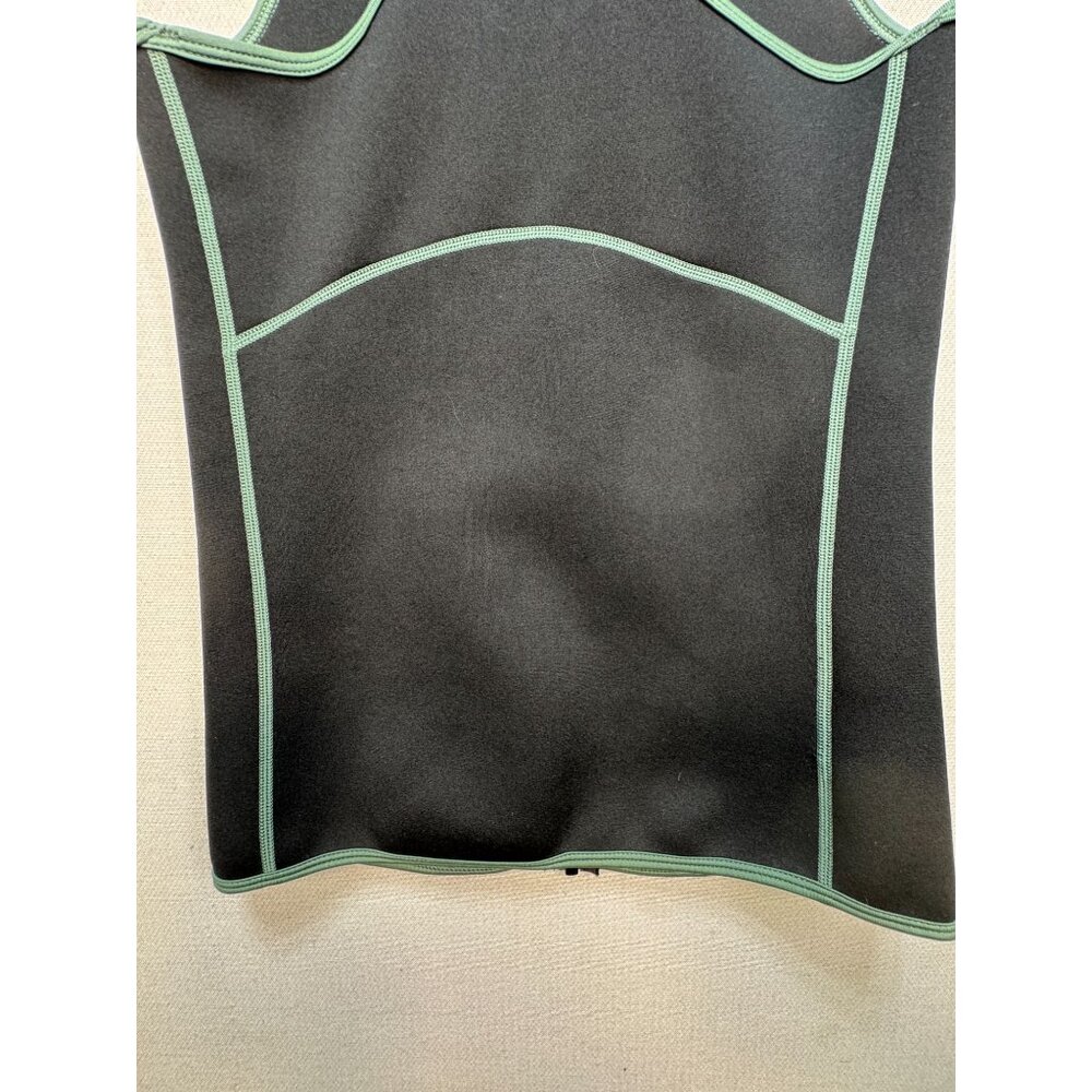 Crane Womens Sauna Sweat Suit Vest Size M Black Full Zip Activewear Training - Picture 10 of 11